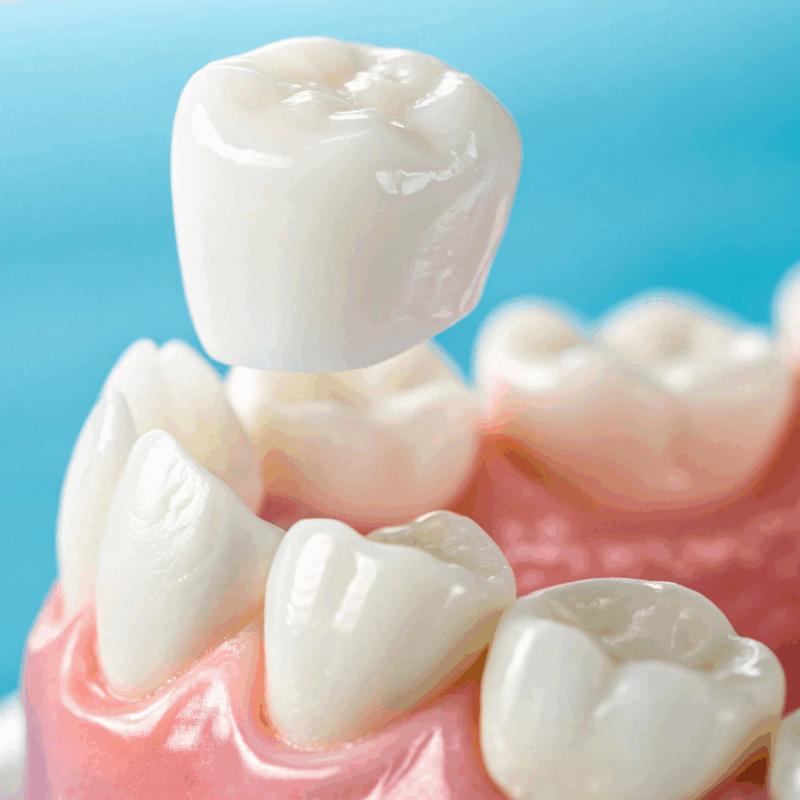 Upgrade damaged teeth with Metal-Free Dental Crowns. Zirconia or porcelain protects your smile without metal lines or sensitivity.